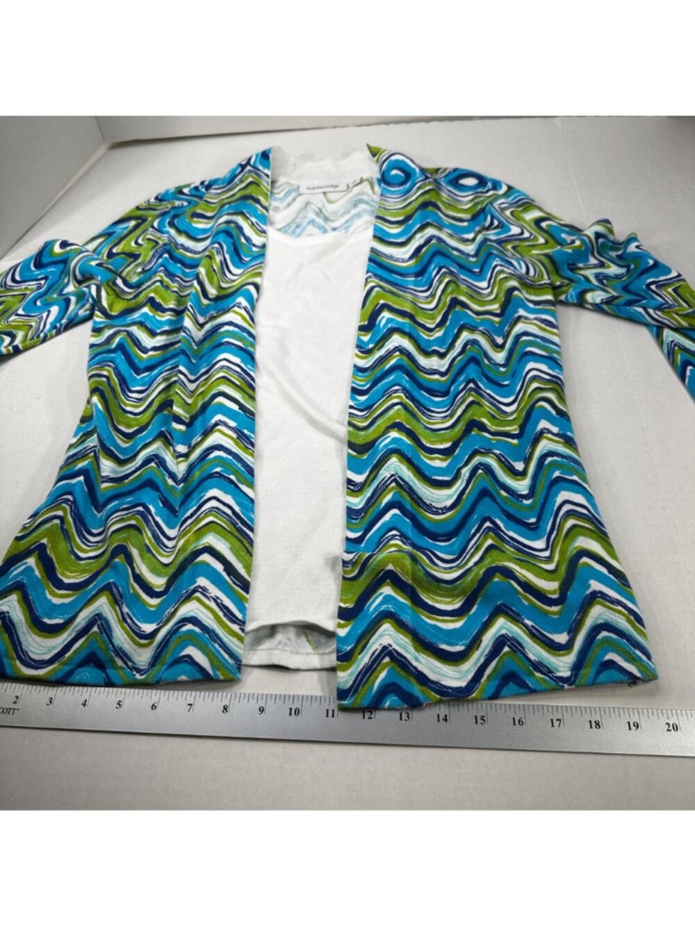 Breckenridge Women's Size Medium Blouse Long Sleeve Attached Shirt Preowned - Picture 11 of 13